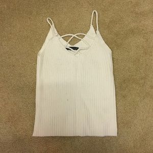american eagle criss cross tank top